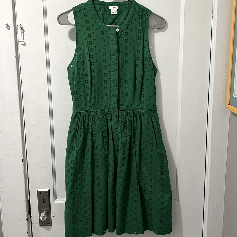 JCrew green dress size S